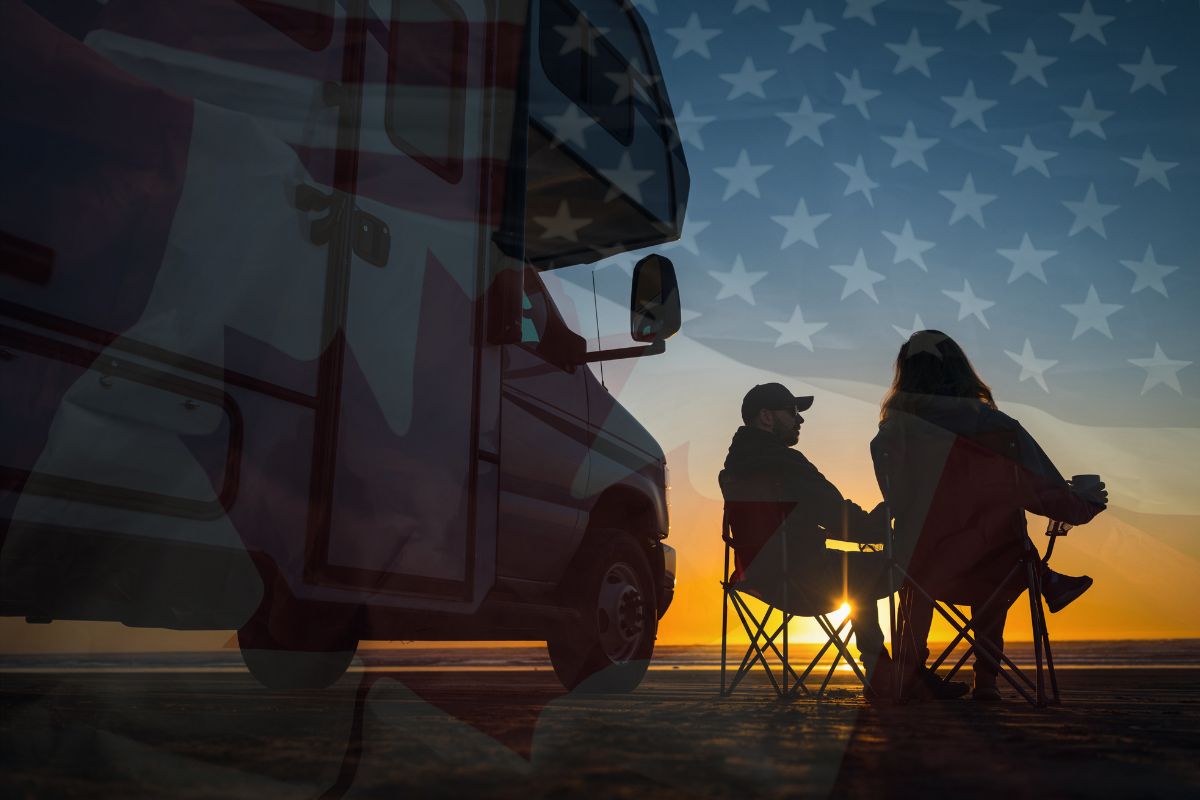 RV Insurance - American and Canada Flag