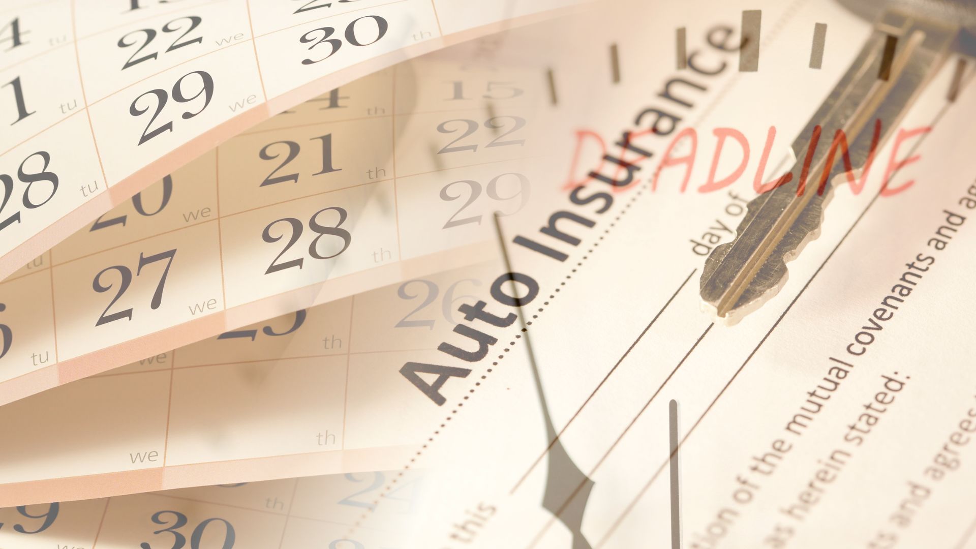 Auto insurance policy compliance deadlines